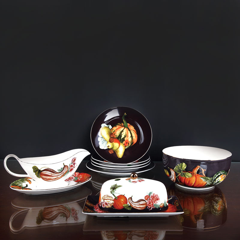Porcelain with in-glaze decal