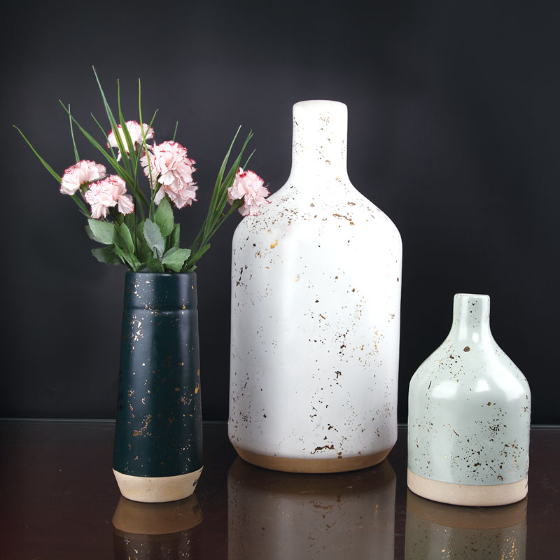 Pottery+Color glaze+Bronzing